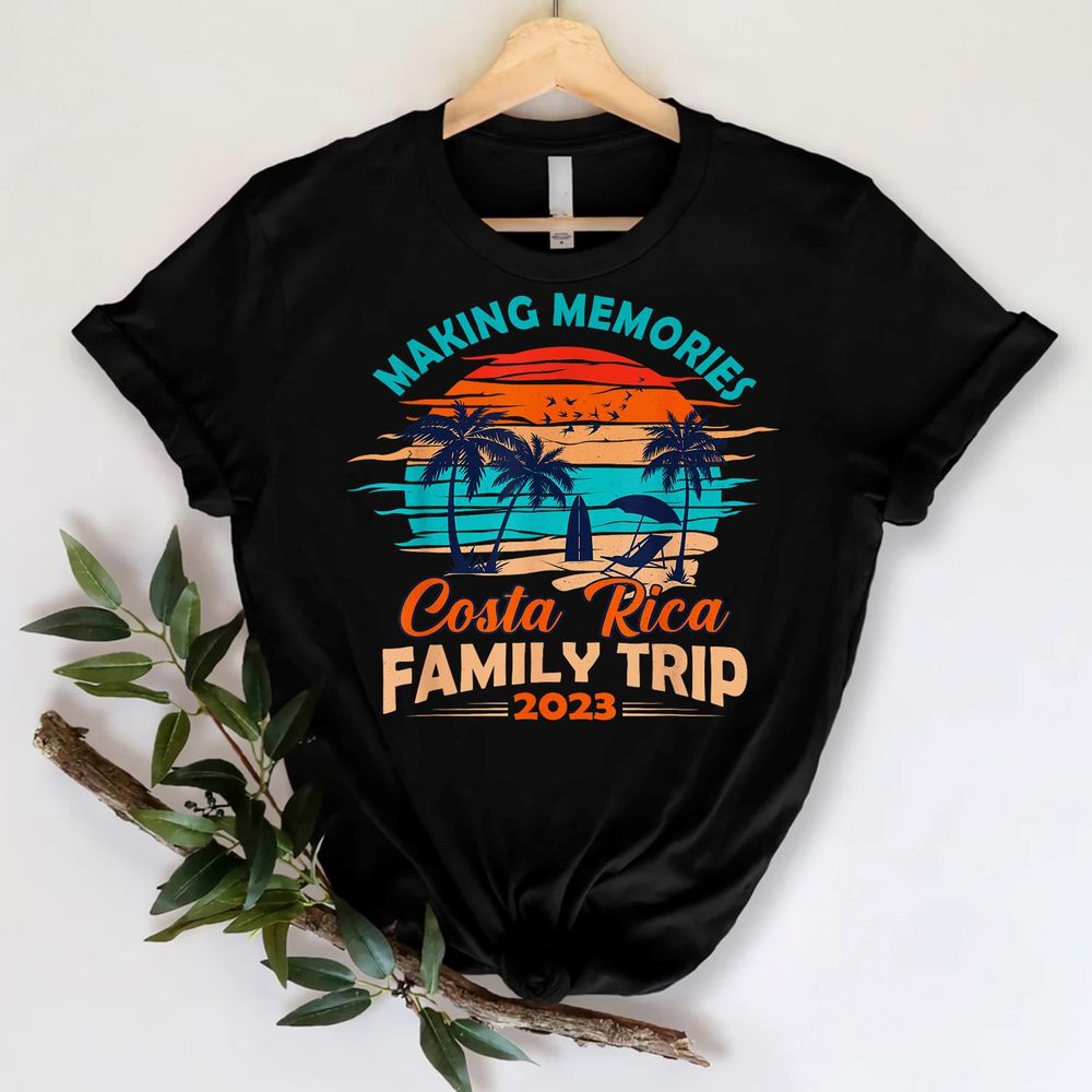 Costa Rica 2023 Making Memories Family Trip Vacation Shirt Unisex Standard T-Shirt black s