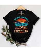 Costa Rica 2023 Making Memories Family Trip Vacation Shirt Unisex Standard T-Shirt black s